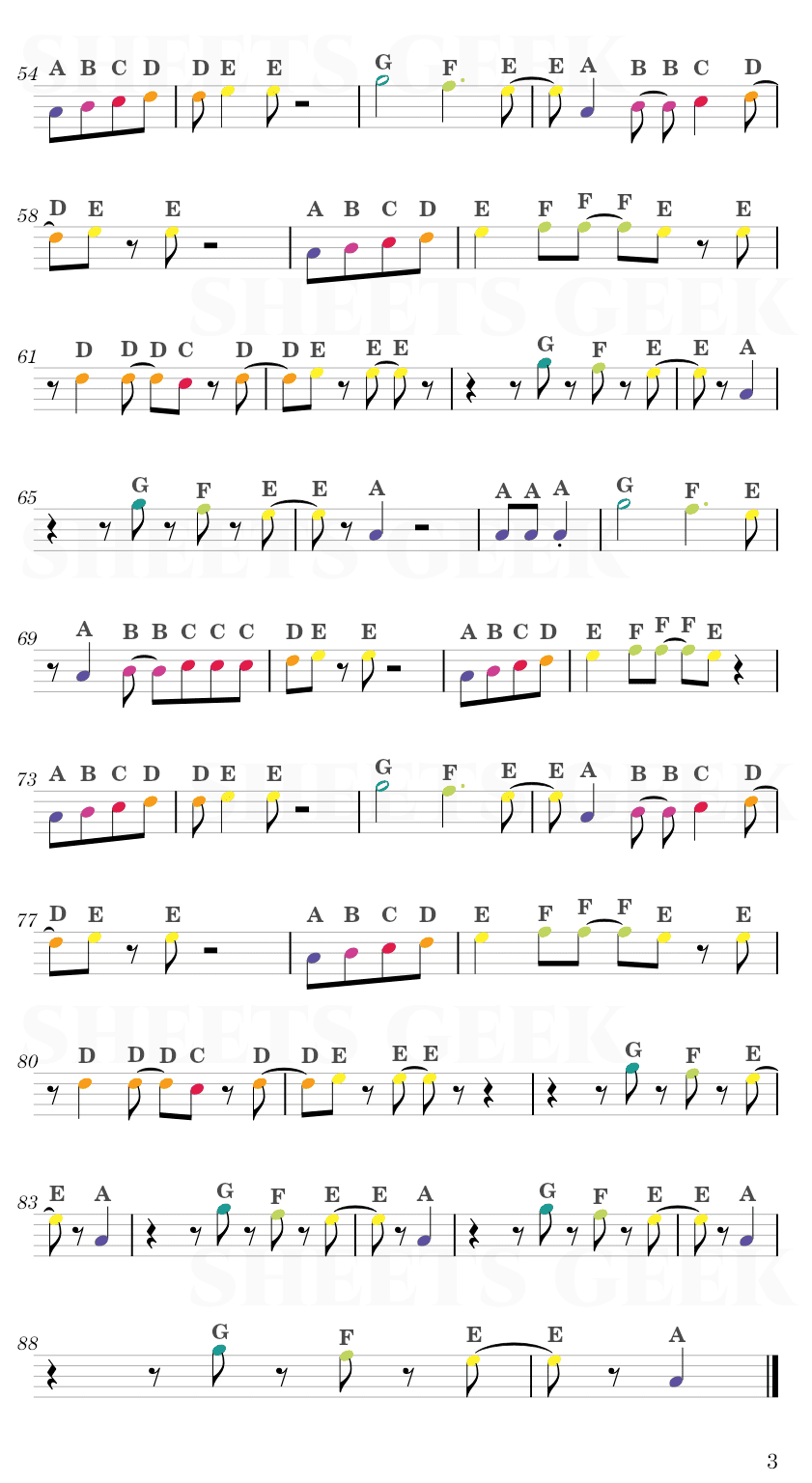 I'm Still Standing - Elton John Easy Sheet Music Free for piano, keyboard, flute, violin, sax, cello page 3
