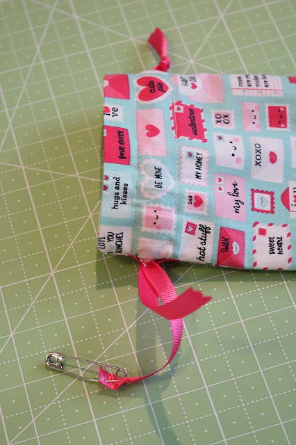 Raindrop Drawstring Bag Tutorial by Andy of A Bright Corner