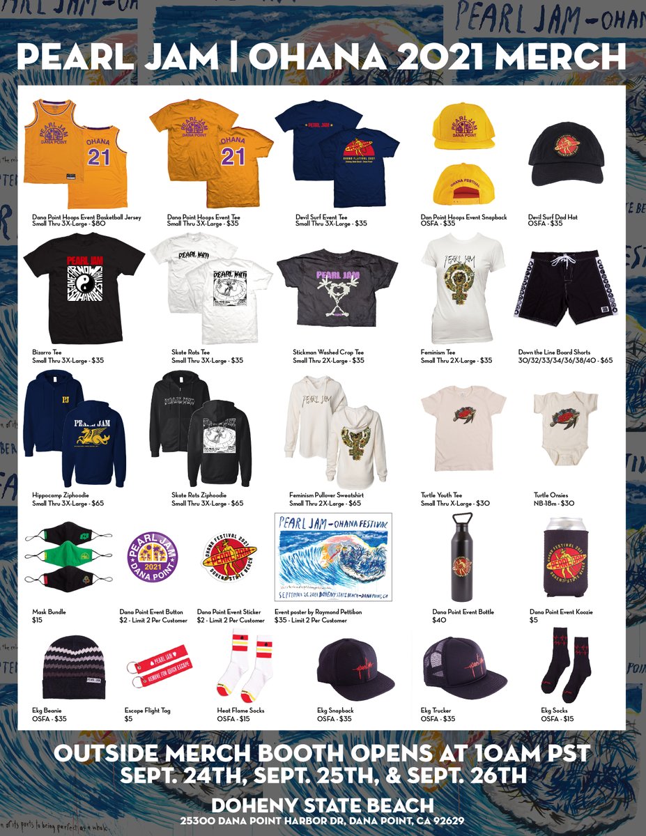 THE SKY I SCRAPE Pearl Jam's Ohana Merch
