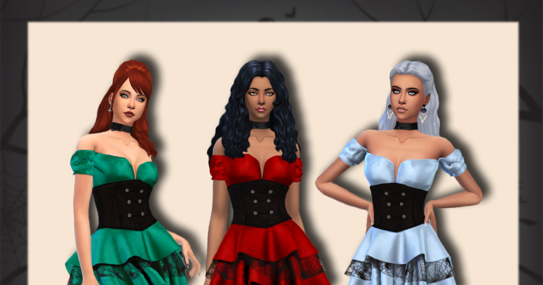 Custom Content for Sims 4 Halloween costume