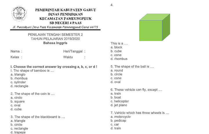 Soal Usbn Bahasa Inggris Smp 2018 Pdf