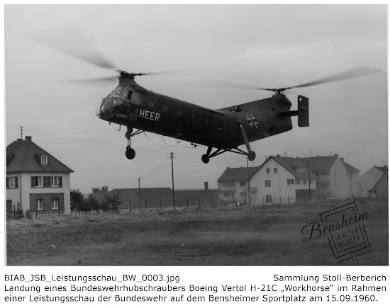 Leistungsschau der Bundeswehr auf dem Sportplatz in Bensheim, 1960, Aufnahmen: Jürgen Stoll-Berberich