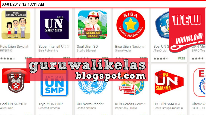 Download Aplikasi Latihan Simulasi UNBK SMP/SMA/SMK Tahun