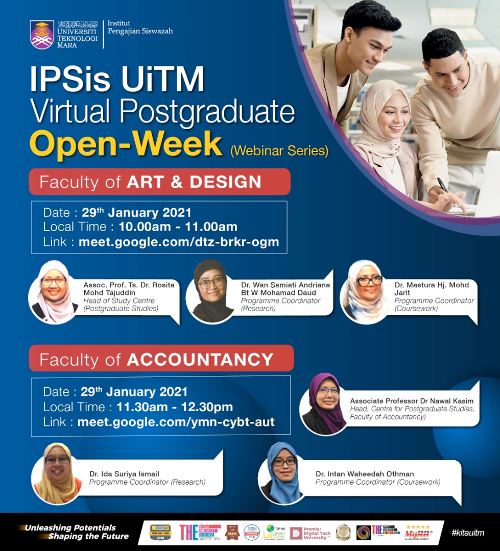 POSTGRADUATE PROGRAMME IPSis UiTM Virtual Postgraduate OpenWeek