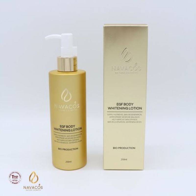 KEM DƯỠNG TRẮNG VÀ PHỤC HỒI DA EGF BODY WHITENING LOTION – NAVACOS