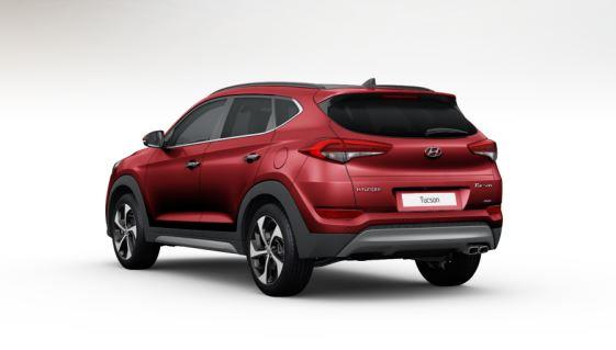 colori Nuova Hyundai Tucson 2016 colore rosso - ultimate red posteriore dietro retro