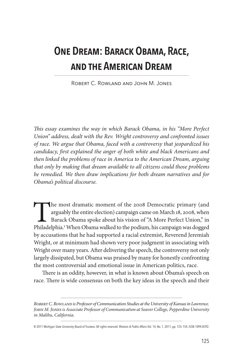 American dream definition essay