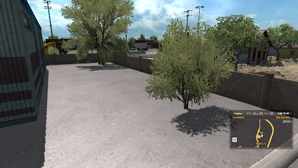 New Mexico - Raton - Trees in cement [62831] - SCS Software