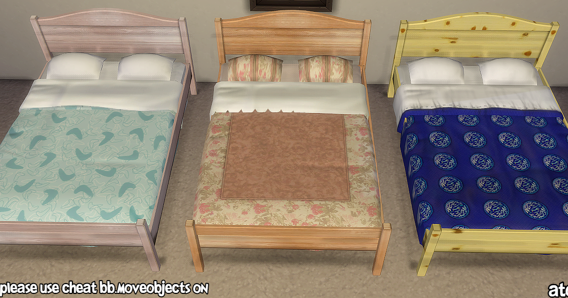 Atomicsims Sims 2 base game Cheap Eazzzzzze Morrissey Double Bed