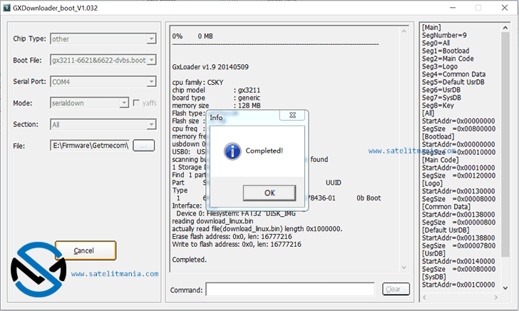 Cara Flashing Receiver Getmecom Super Plus GX6622