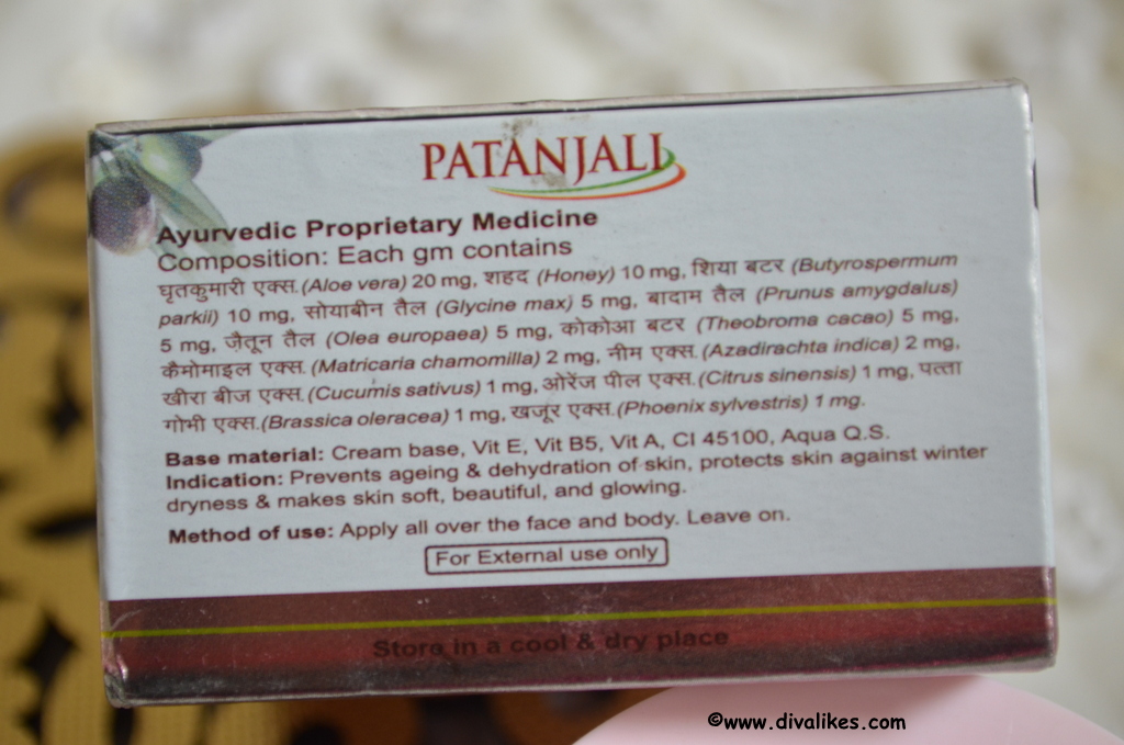 Patanjali Moisturizer Cream Review Diva Likes