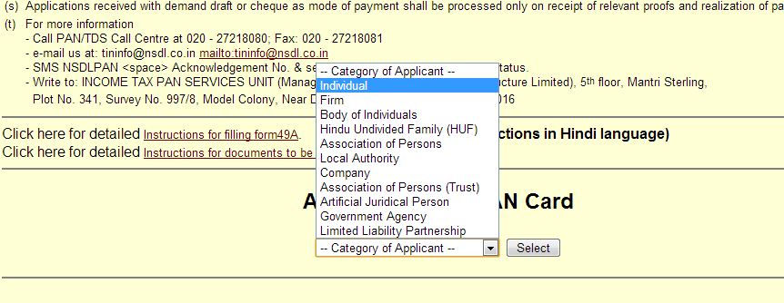 how to apply for pan card online application download and