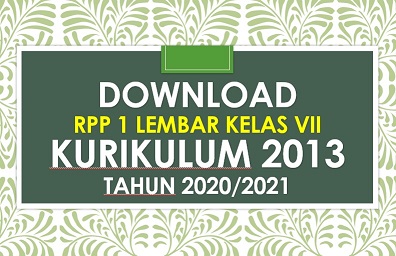 Download Contoh RPP 1 Lembar Sejarah Kebudayaan Islam Kelas 7  Semester 1