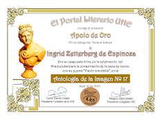 Primer puesto - Apolo de oro en el Portal literario Unión Hispano mundial de escritores