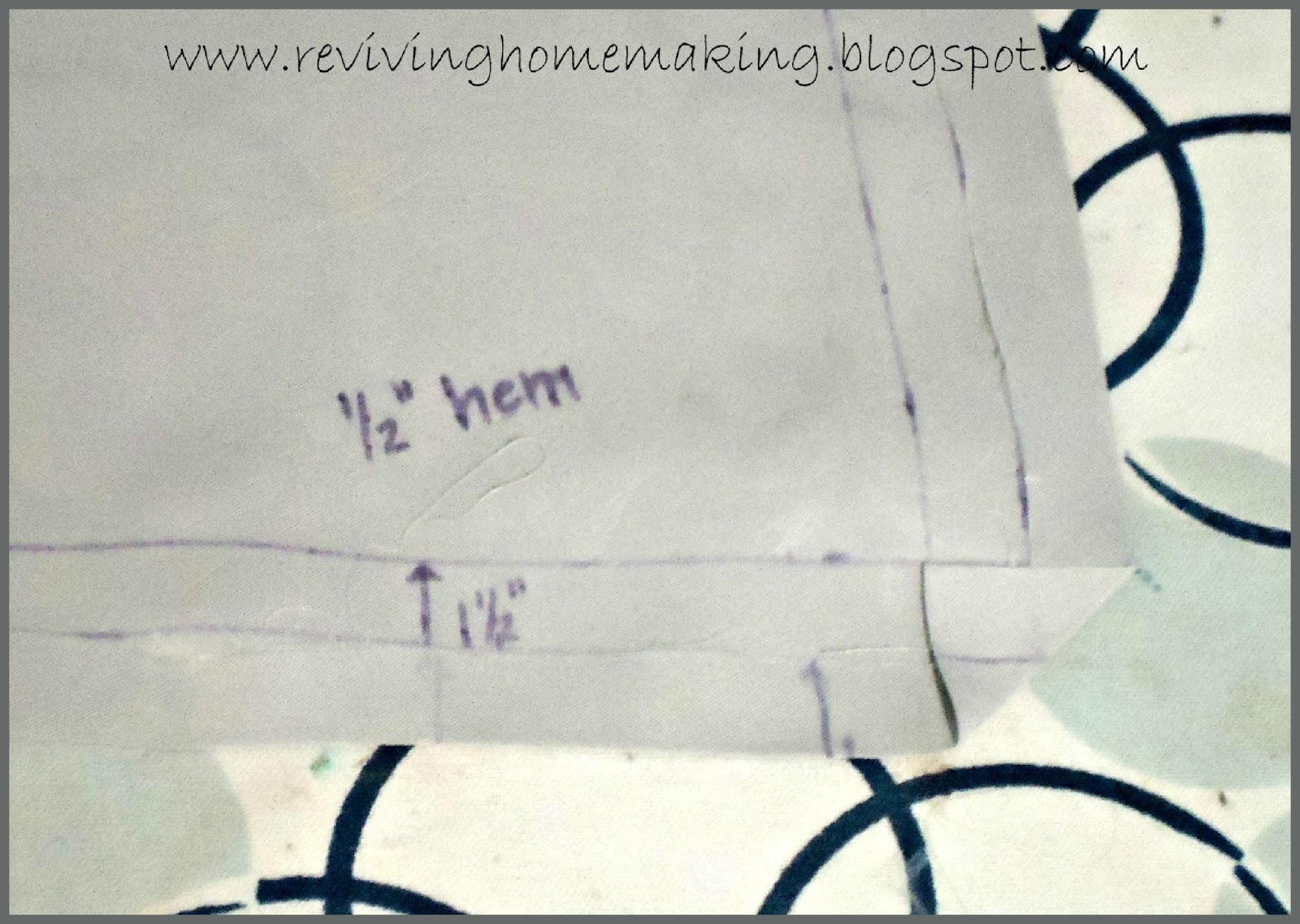 Reviving Homemaking How To Make a Tablecloth From a Sheet