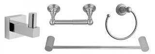 Bathroom Accessories - robe hooks, towel rings, towel bars and toilet paper holders Bathroom Accessories