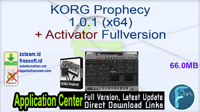 KORG Prophecy 1.0.1 (x64) + Activator Fullversion