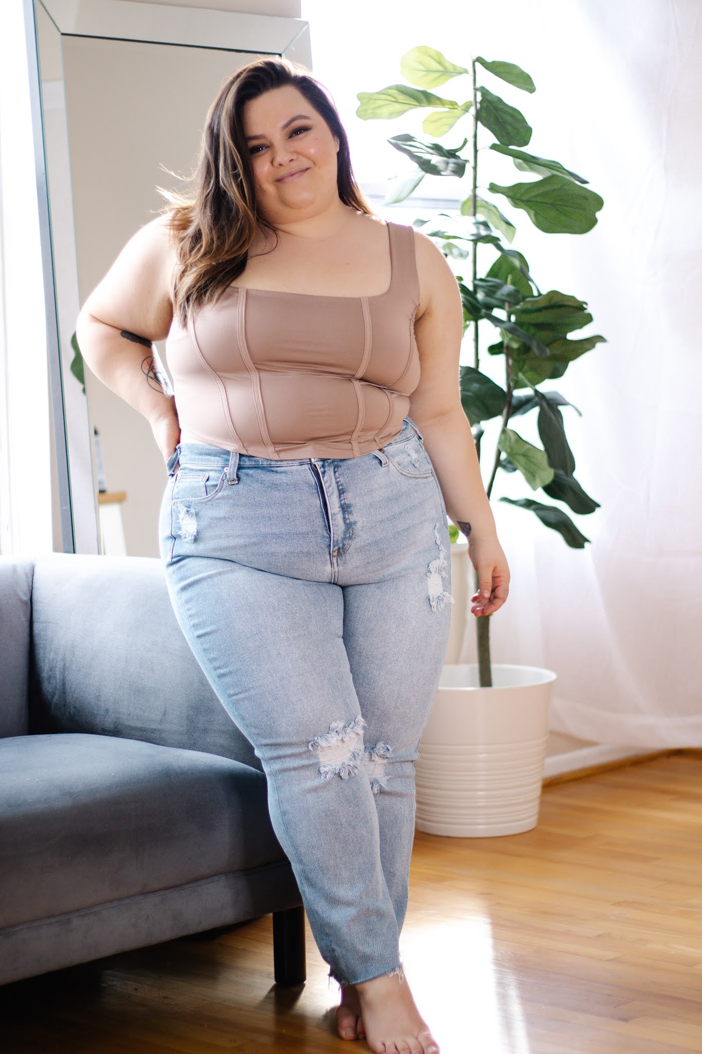 Denim Plus Size Mom Outfits Summer Plus Size Mom Jeans Outfit Denim And  White Plus Size