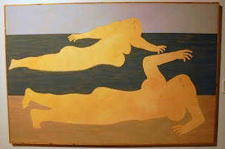 το έργο Γυμνά στην Αμμουδιά του Νίκου Νικολάου στην Εθνική Πινακοθήκη