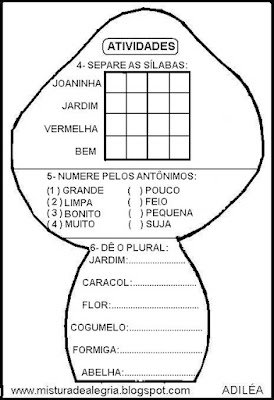 Leitura e interpretação alfabetização,primavera,tipos de moradia