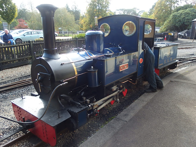 Steam engine at Exbury gardens