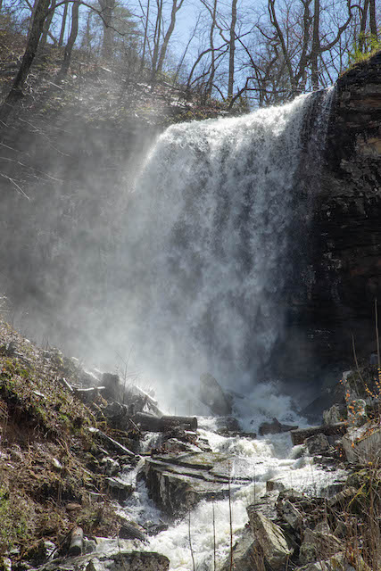 Wildcat Falls on the Cumberland Plateau near Sparta Tennessee