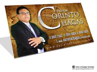 cartão de visita pastor evangélico gospel 
