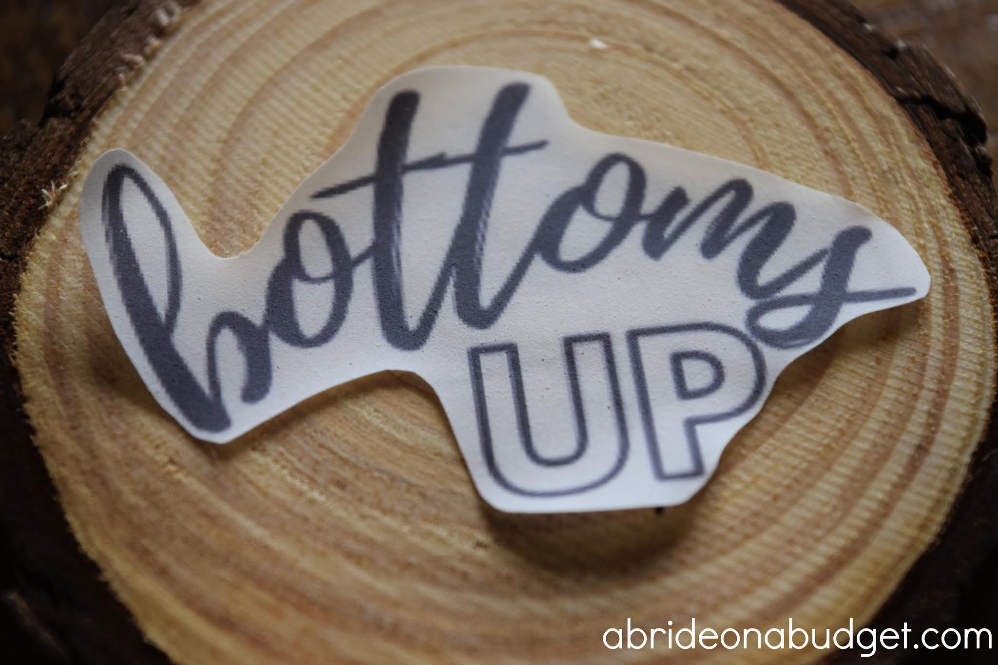 A Bride On A Budget DIY Wooden Coasters Wedding Favors