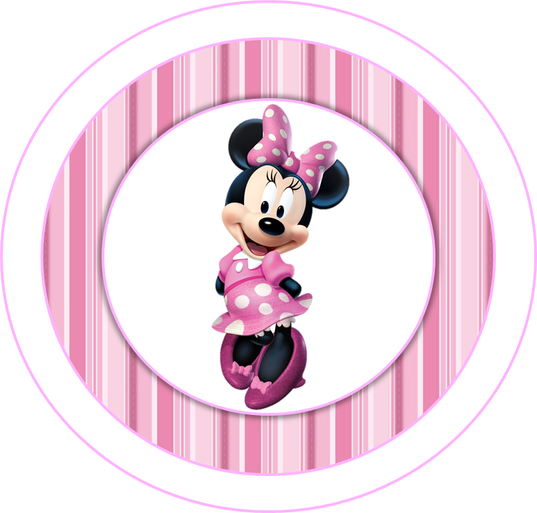 Mini Kit de Minnie Rosa para Imprimir Gratis. Toppers o Etiquetas de Minnie Rosa para imprimir gratis.