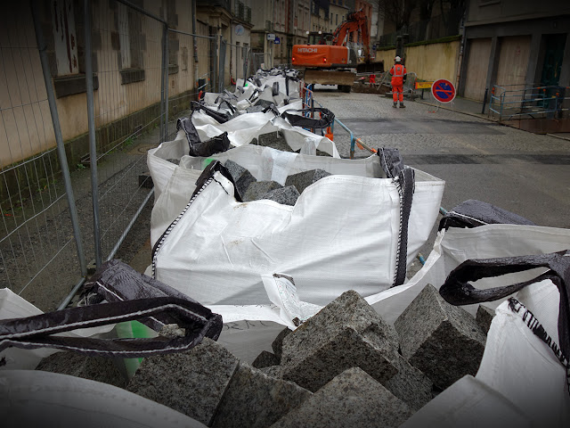 Les pavés sont arrivés rue des Francs Bourgeois (31 Janvier 2020)