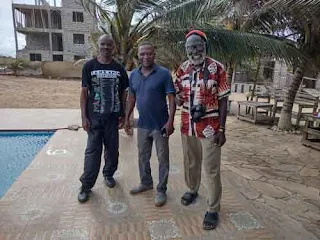 Rique left, Kamau right and the Project builder in the middle