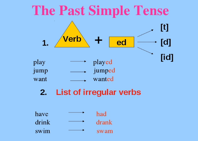 بالانجليزي الافعال الماضية الأفعال المتعدية