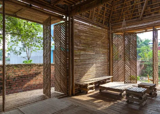 desain warung kopi sederhana dari bambu desain warung kopi dari bambu