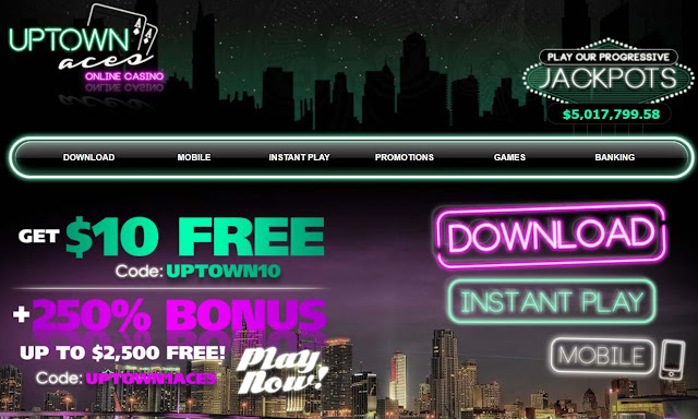 Uptown Aces Welcome Bonus