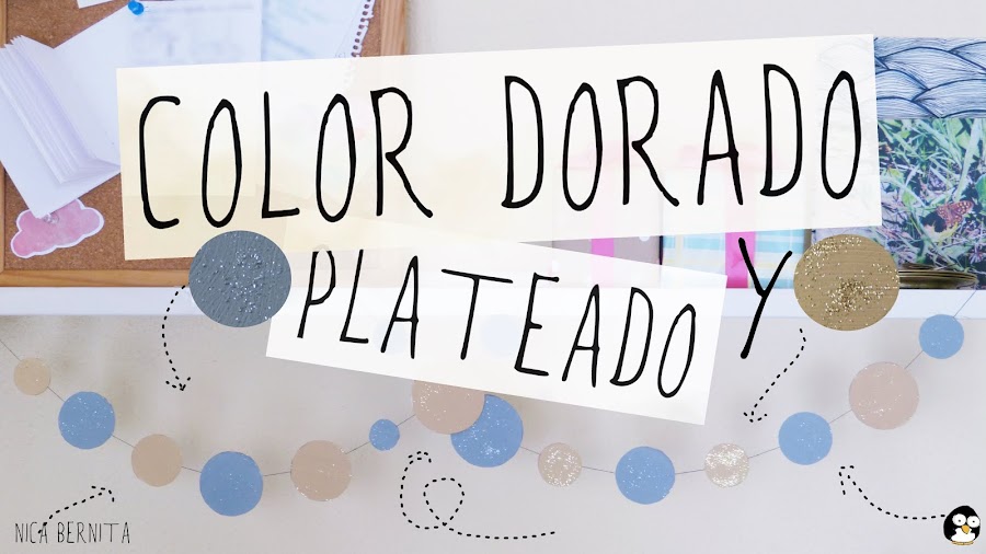 Cómo hacer color dorado y plateado (témperas, pintura acrílica) Nica Bernita