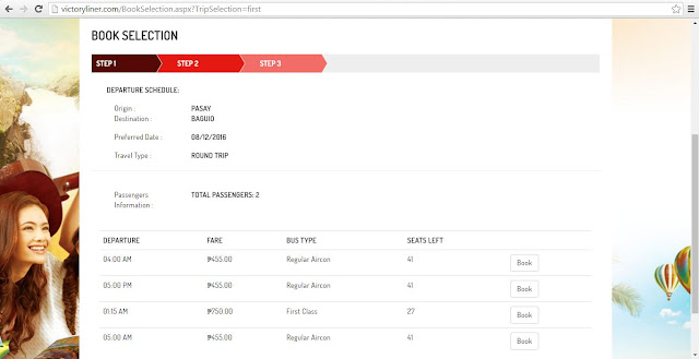 Victory Liner online booking bus schedule destinations and reservation