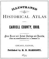 Coverplate, Illustrated historical atlas of Carroll County, Ohio: from recent and actual surveys and records (1874); H.H. Hardesty (Firm).