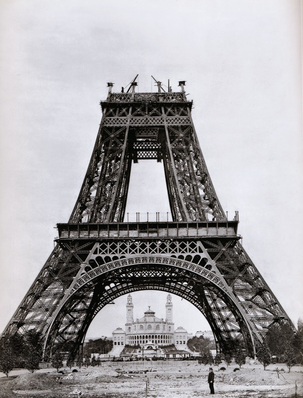 Eiffel Tower, mid-construction, August 21, 1888 ~ vintage everyday
