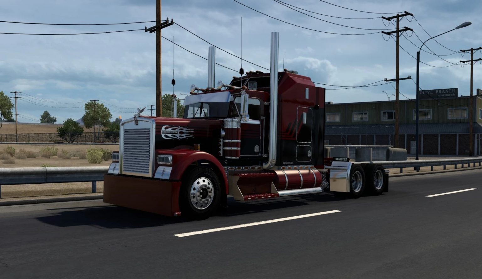 Kenworth w900 с прицепом