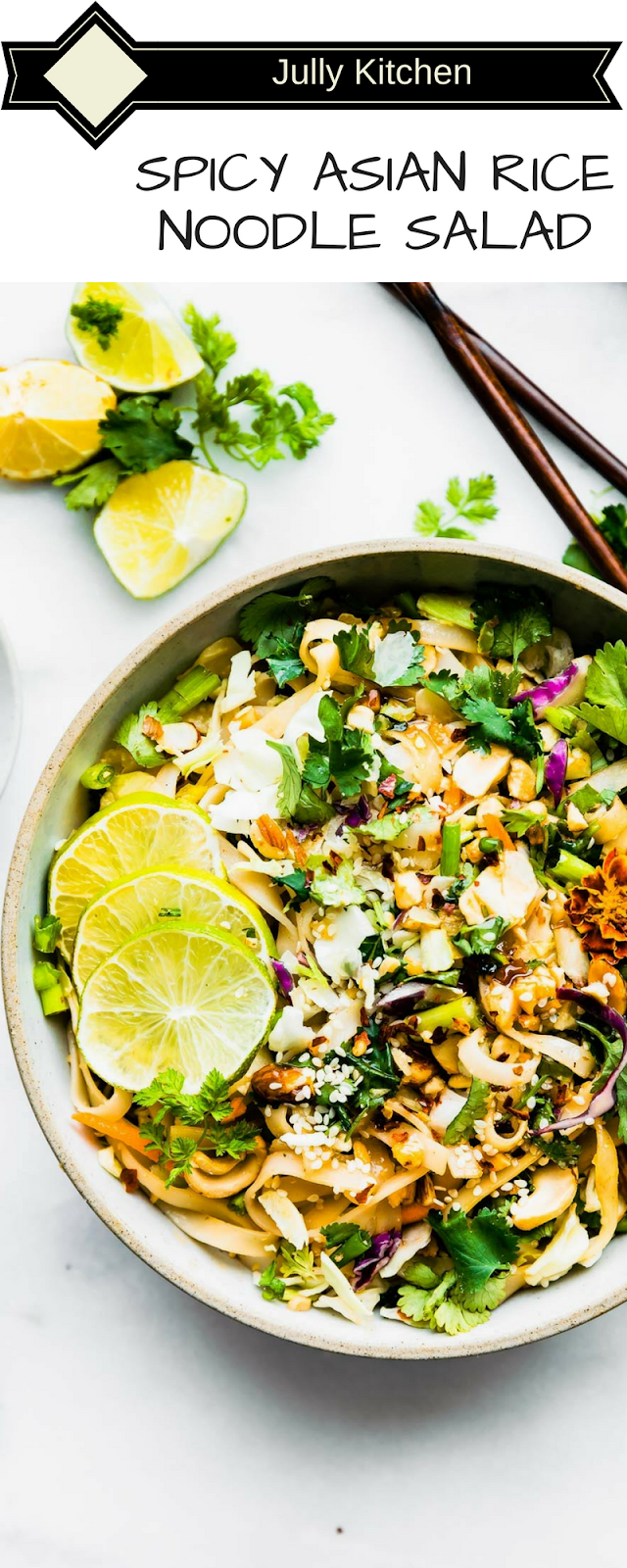 Spicy Asiatic Rice Noodle Salad 2 Structure! This gluten unhampered