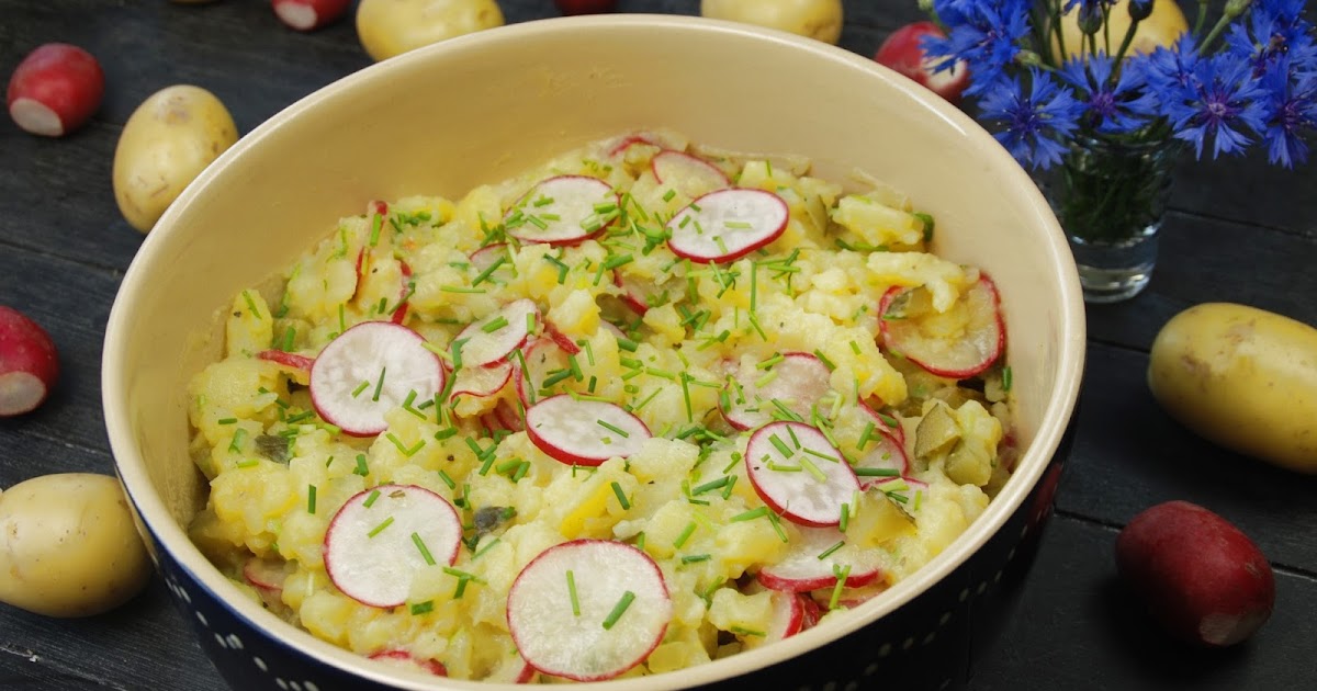rührseelig: Kartoffelsalat mit Radieschen