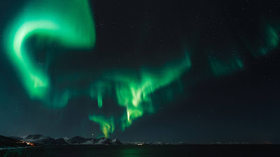Wallpaper Aurora, Night, North, Northern Lights, Nature
