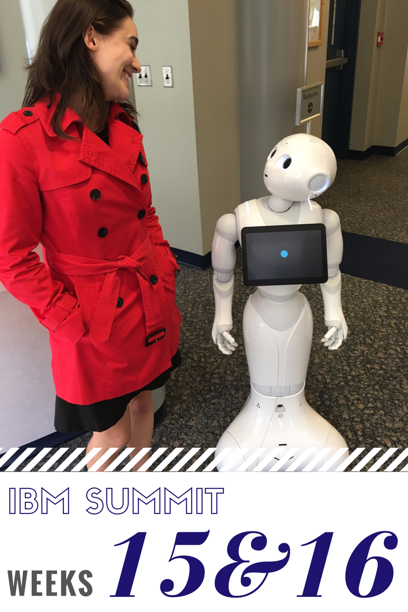 Click to read now or pin to save for later! These past two weeks included a data center tour, accepting a position on a landing team, and meeting Pepper! Check out how the IBM summit program is progressing