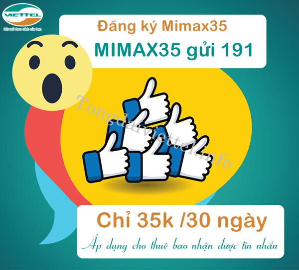 Cách đăng ký gói cước Mimax35 của Viettel