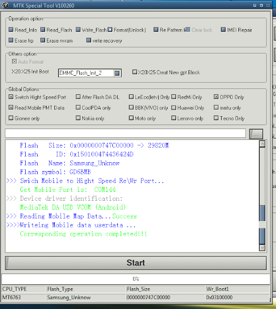 OPPO Cph1729 test point