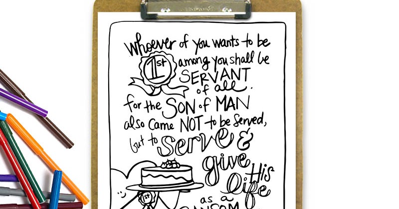Holy distraction and the lost art of focus + servant of all printable