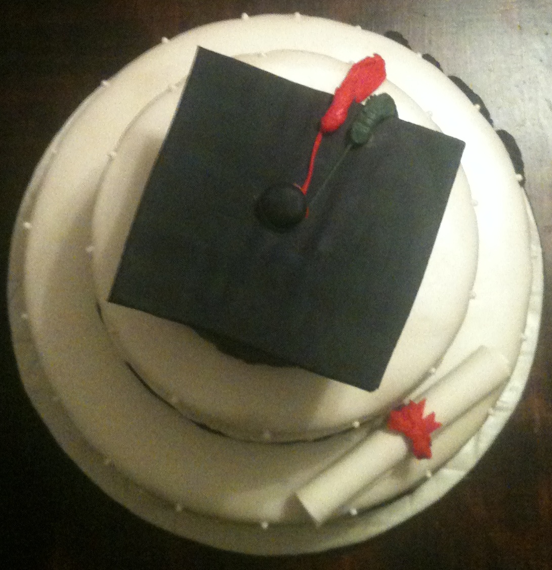 sugar Graduation Cap Cake