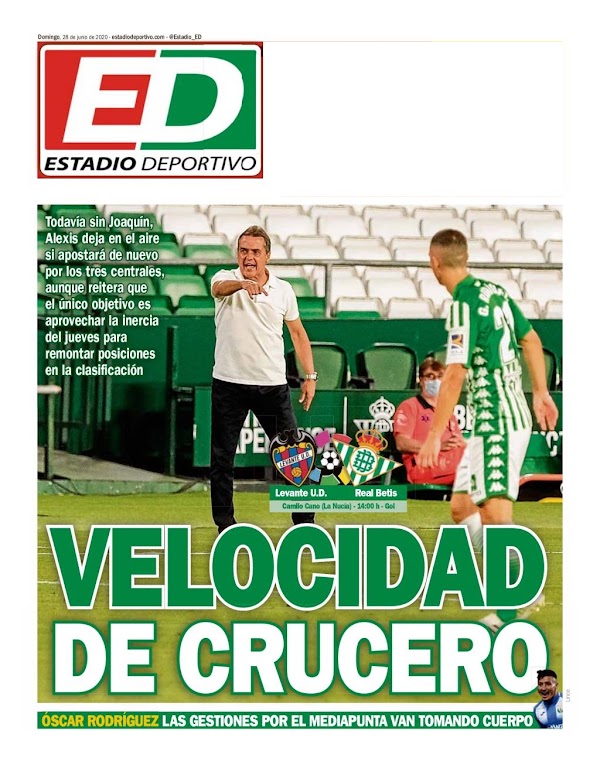 Betis, Estadio Deportivo: "Velocidad de crucero"