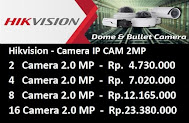 Paket CCTV Hikvsiion IP Cam